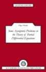 Image for Some Asymptotic Problems in the Theory of Partial Differential Equations