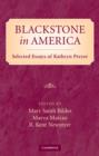 Image for Blackstone in America  : selected essays of Kathryn Preyer