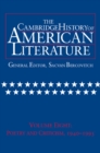 Image for The Cambridge History of American Literature: Volume 8, Poetry and Criticism, 1940–1995