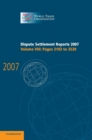 Image for Dispute Settlement Reports 2007: Volume 8, Pages 3103-3520