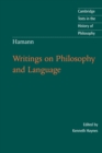 Image for Hamann: Writings on Philosophy and Language