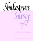 Image for Shakespeare survey7: Style and language
