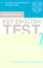 Image for Cambridge Key English Test 1 Audio Cassette