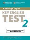 Image for Cambridge key English test 2  : examination papers from the University of Cambridge ESOL examinations: Student&#39;s book