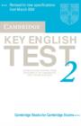 Image for Cambridge Key English Test 2 Audio Cassette