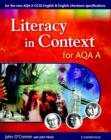 Image for Literacy in context for AQA A: Student&#39;s book