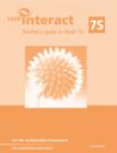 Image for SMP interact teacher&#39;s guide to Book 7S  : for the mathematics framework : Bk. 7S