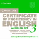Image for Cambridge Certificate of Proficiency in English 3 Audio CD Set (2 CDs) : Examination Papers from University of Cambridge ESOL Examinations