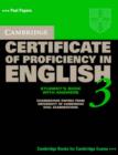 Image for Cambridge Certificate of Proficiency in English 3 Self Study Pack with Answers