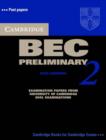 Image for Cambridge BEC Preliminary 2 Self Study Pack