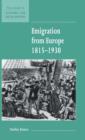 Image for Emigration from Europe 1815-1930