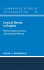 Image for Lexical Strata in English