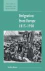 Image for Emigration from Europe, 1815-1930