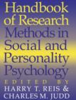 Image for The handbook of research methods in social psychology