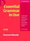 Image for Essential grammar in use answers  : a self-study reference and practice book for elementary students of English