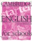 Image for Cambridge English for Schools Starter Workbook