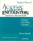 Image for Academic Listening Encounters: Human Behavior Teacher&#39;s Manual