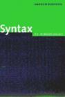 Image for Syntax : A Minimalist Introduction