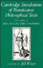 Image for Cambridge translations of Renaissance philosophical texts  : moral and political philosophyVol. 2: Political philosophy