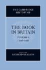 Image for The Cambridge history of the book in BritainVolume 1,: c.400-1100
