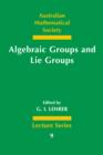 Image for Algebraic Groups and Lie Groups