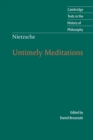 Image for Nietzsche: Untimely Meditations