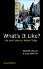 Image for What&#39;s it like?  : life and culture in Britain today