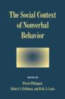 Image for The Social Context of Nonverbal Behavior