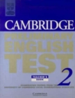 Image for Cambridge Preliminary English Test 2 Teacher&#39;s book