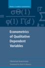 Image for Econometrics of qualitative dependent variables
