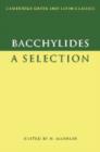 Image for Bacchylides