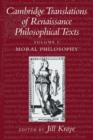 Image for Cambridge Translations of Renaissance Philosophical Texts 2 Volume Paperback Set : Moral and Political Philosophy