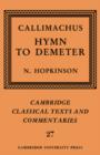 Image for Callimachus: Hymn to Demeter