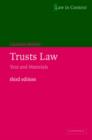 Image for Trusts Law : Text and Materials