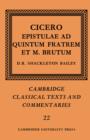 Image for Cicero: Epistulae ad Quintum Fratrem et M. Brutum