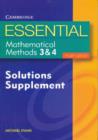 Image for Essential Mathematical Methods 3 and 4 Solutions Supplement