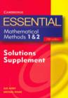Image for Essential Mathematical Methods 1 and 2 Fifth Edition Solutions Supplement