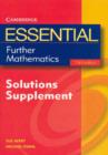Image for Essential Further Mathematics Third Edition Solutions Supplement