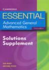 Image for Essential Advanced General Mathematics Solutions Supplement 3ed