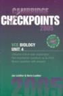Image for Cambridge Checkpoints VCE Biology Unit 4 2005