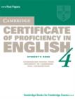 Image for Cambridge Certificate of Proficiency in English 4 Student&#39;s Book