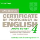 Image for Cambridge Certificate of Proficiency in English 4 Audio CD Set (2 CDs)
