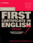Image for Cambridge First Certificate in English 7 Student&#39;s Book with Answers