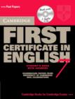 Image for Cambridge First Certificate in English : English 7 Self Study Pack : No. 7