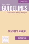 Image for Guidelines Teacher&#39;s Manual