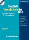 Image for English vocabulary in use  : pre-intermediate &amp; intermediate
