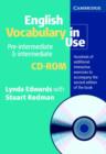 Image for English Vocabulary in Use Pre-Intermediate and Intermediate CD-ROM