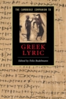 Image for The Cambridge Companion to Greek Lyric