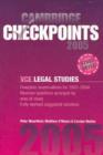 Image for Cambridge Checkpoints VCE Legal Studies 2005