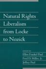 Image for Natural Rights Liberalism from Locke to Nozick: Volume 22, Part 1